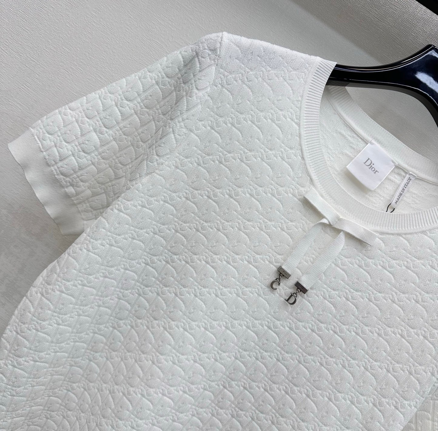 26SS NEW Jacquard round neck knitted short sleeves