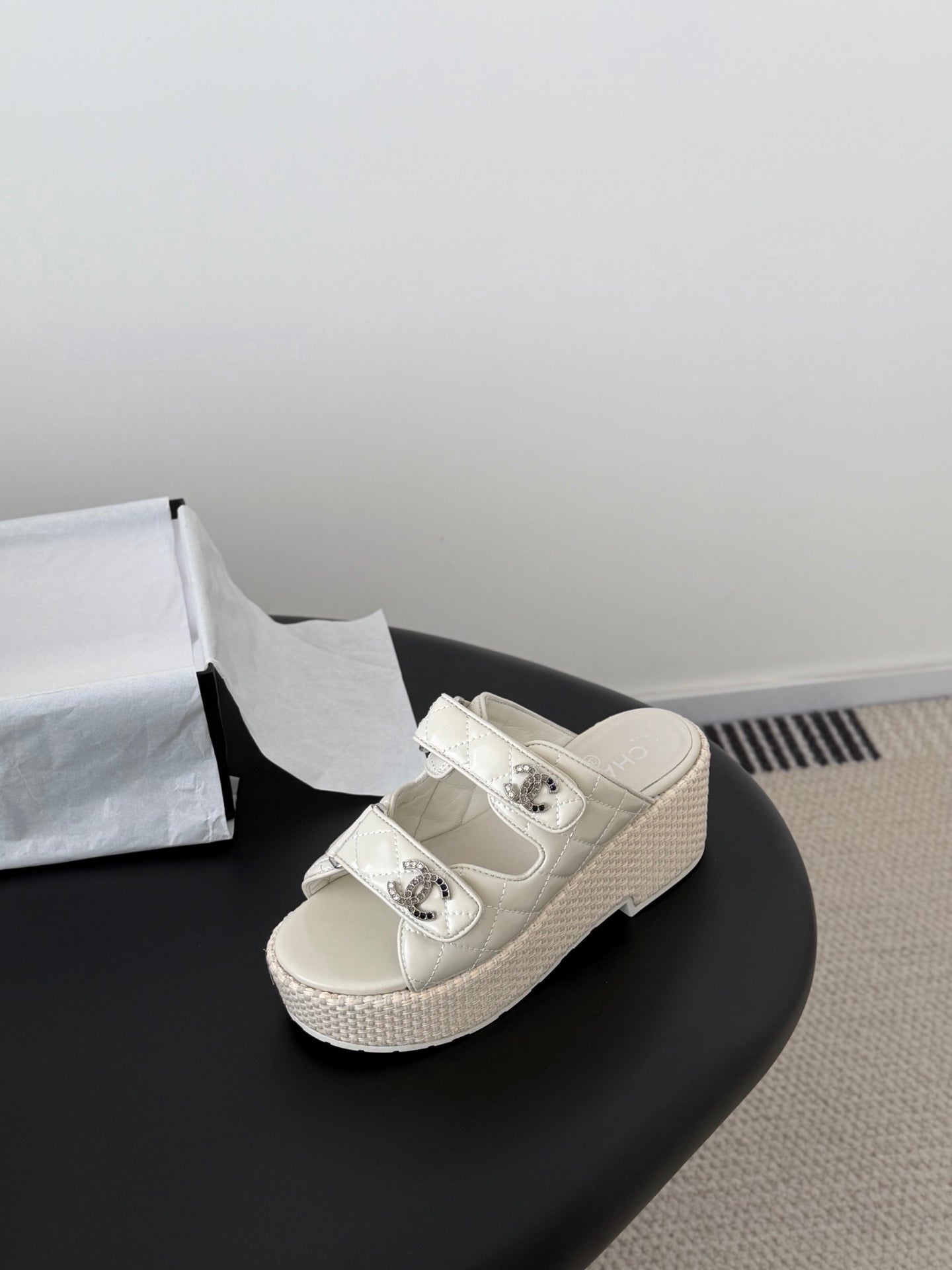 26P Catwalk Plateau-Sandalen mit dicker Sohle (Absatzhöhe: 12cm)