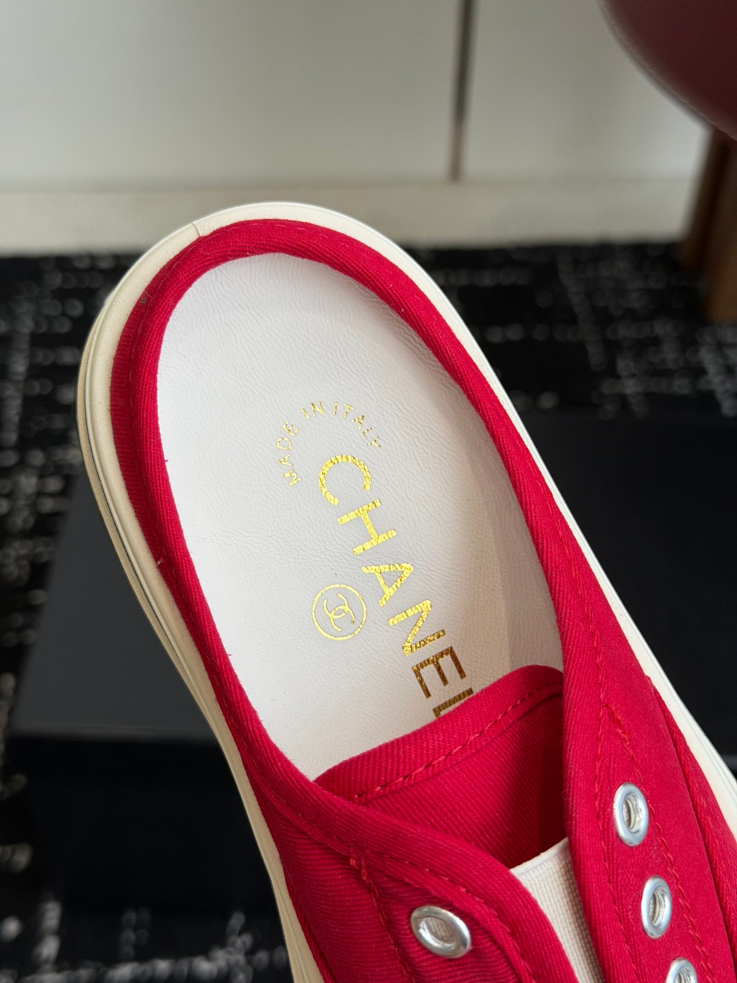 26SS NEUE Segeltuchschuhe in Biskuit
