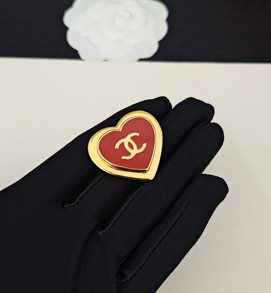 26SS NUEVO broche rojo amor