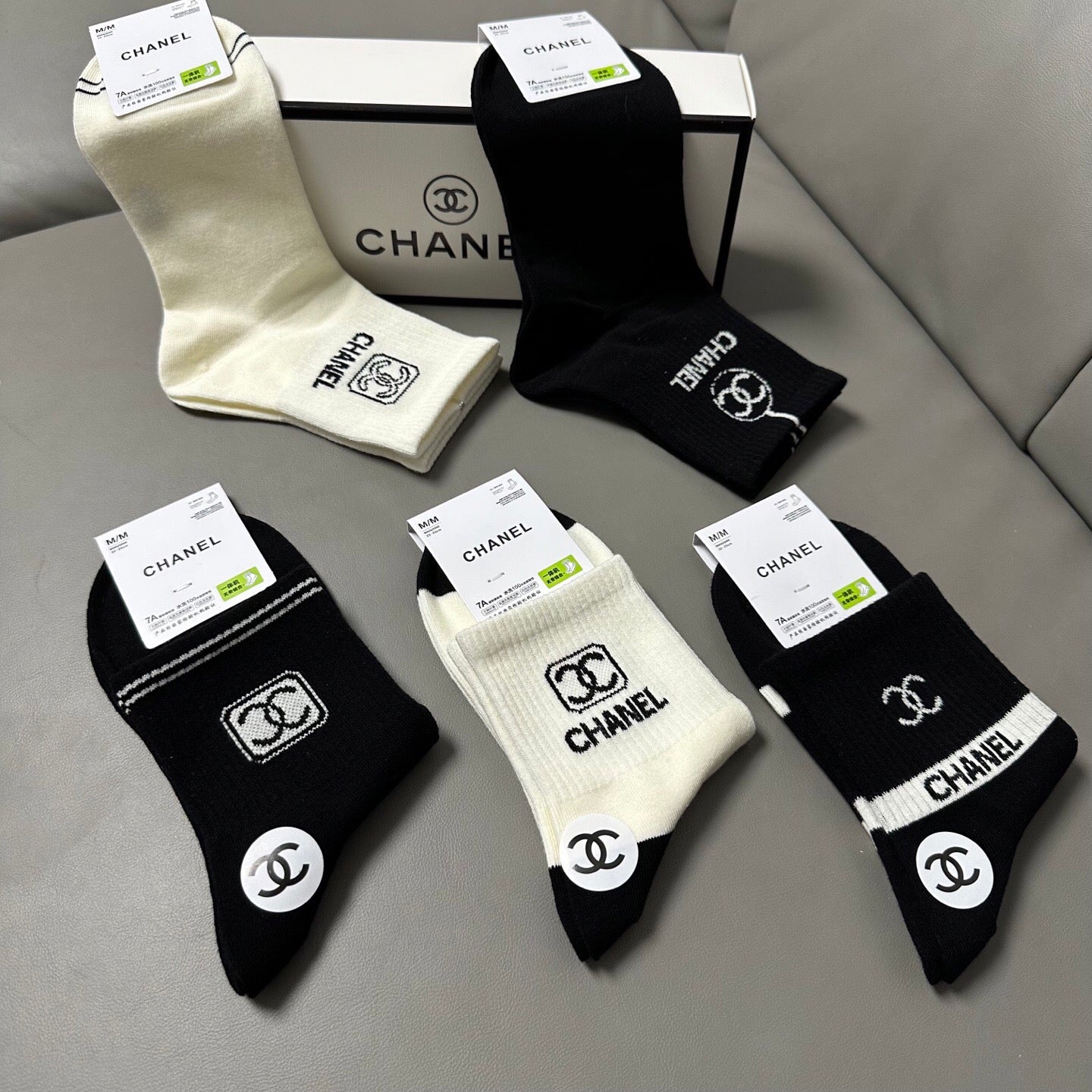 26SS NEW Double C women’s mid-calf socks（No single-item shipping）