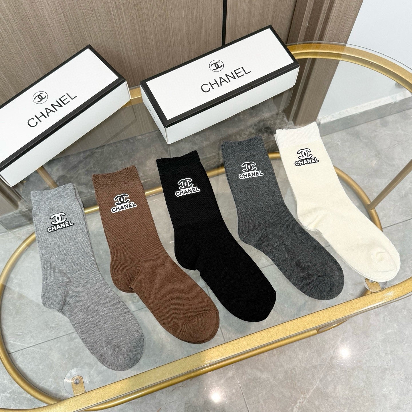 26SS NEW Double C letter stockings（No single-item shipping）