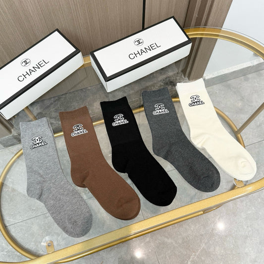 26SS NEW Double C letter stockings（No single-item shipping）