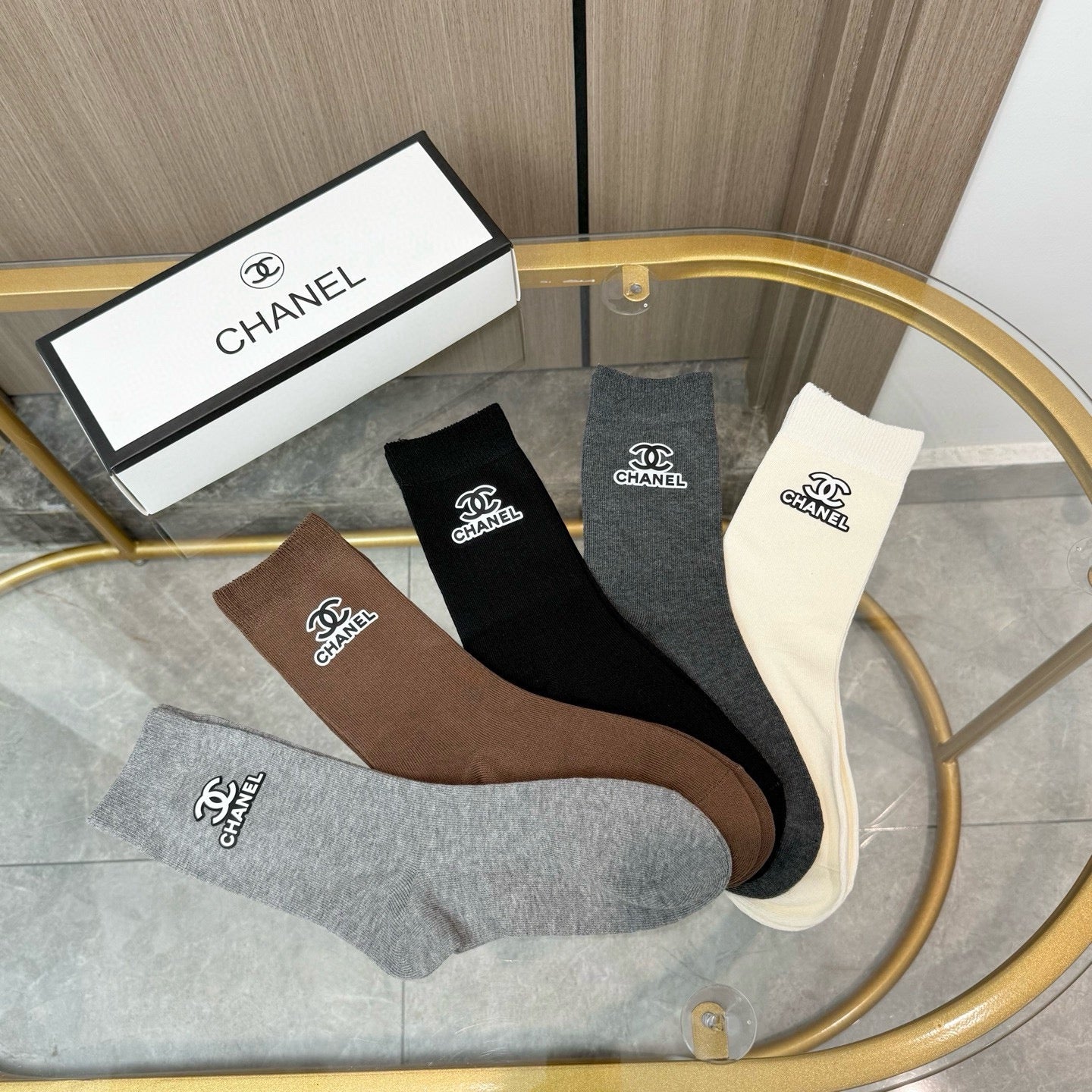 26SS NEW Double C letter stockings（No single-item shipping）