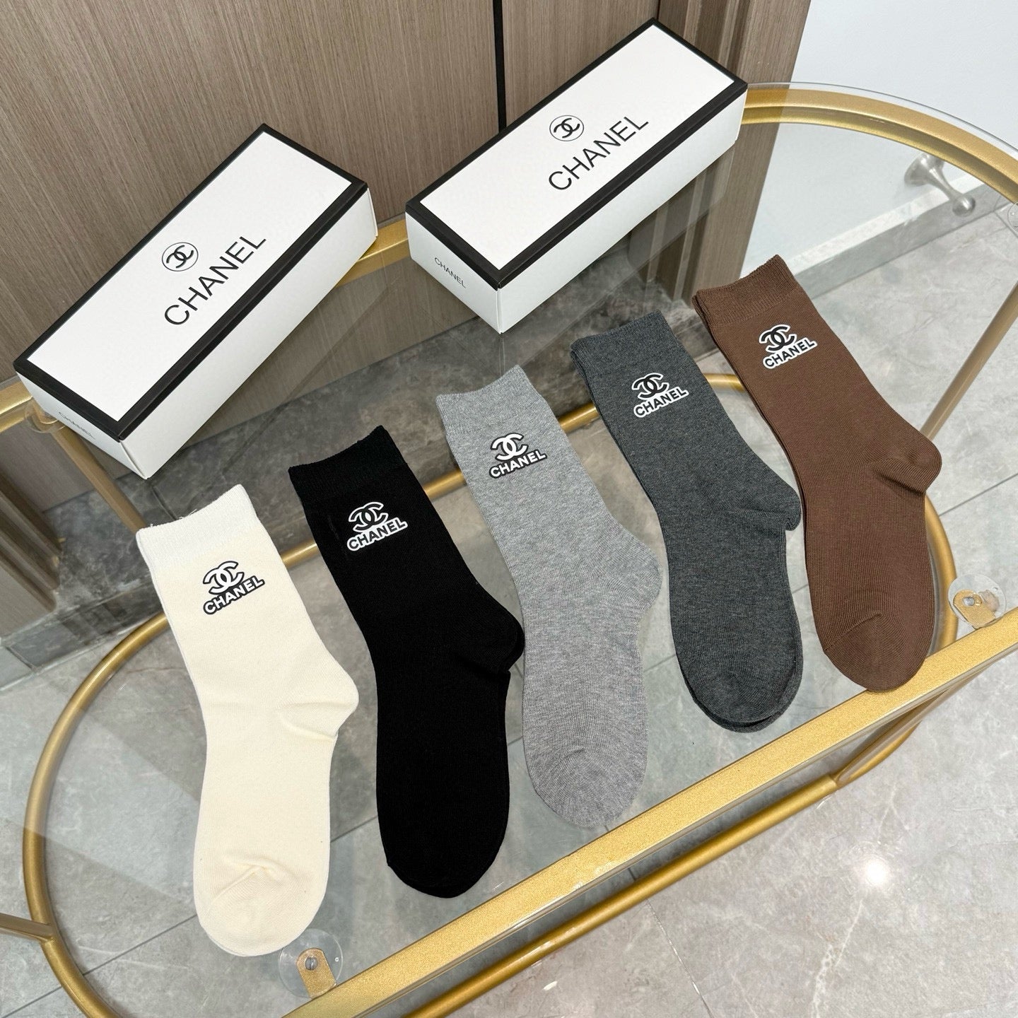 26SS NEW Double C letter stockings（No single-item shipping）