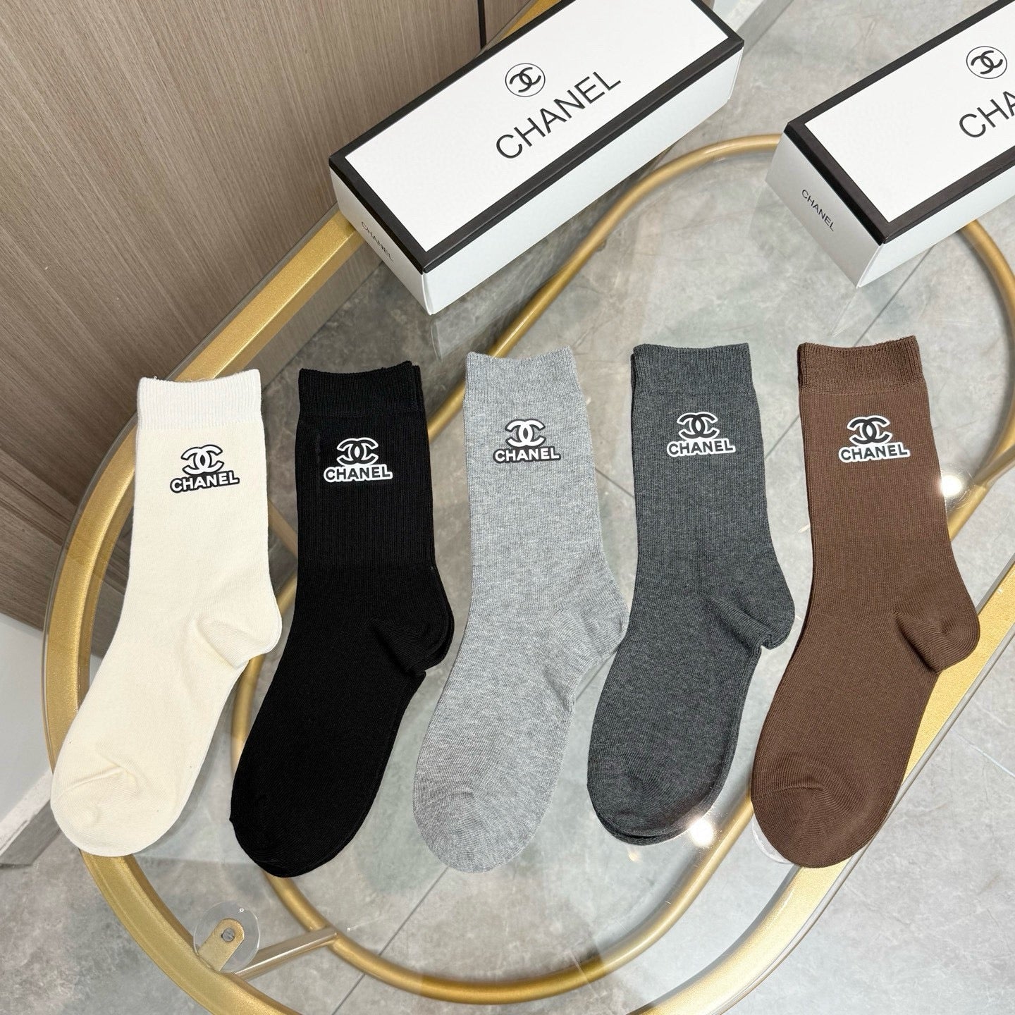26SS NEW Double C letter stockings（No single-item shipping）