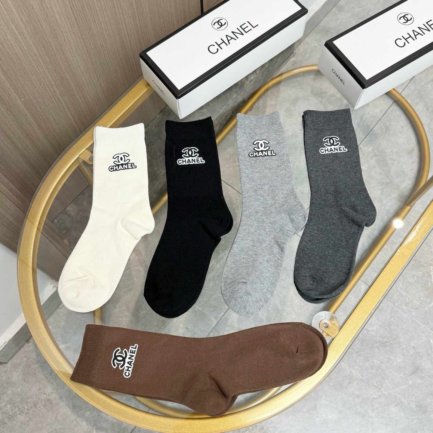 26SS NEW Double C letter stockings（No single-item shipping）