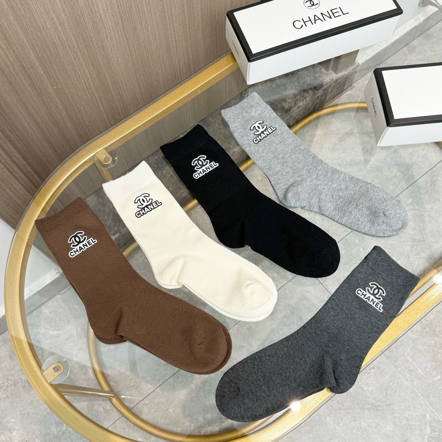 26SS NEW Double C letter stockings（No single-item shipping）