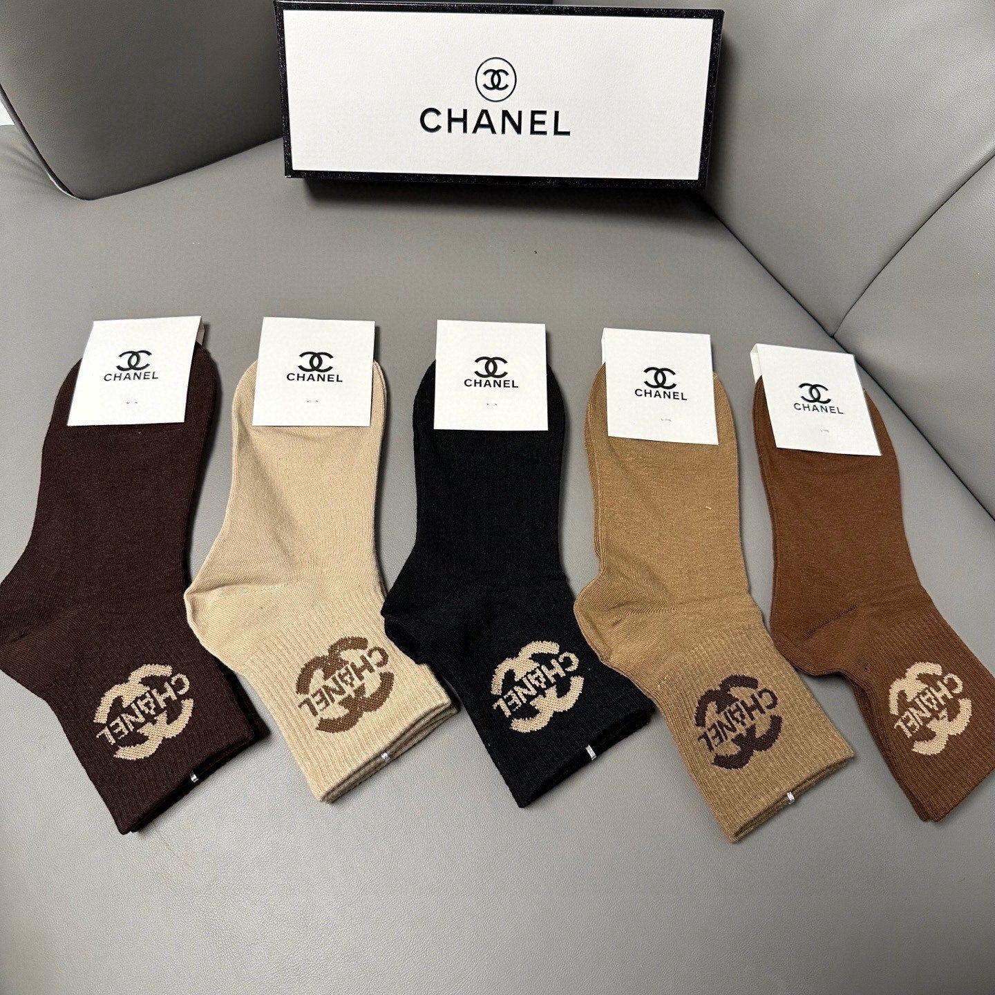 26SS NEW Double C letter stockings（No single-item shipping）