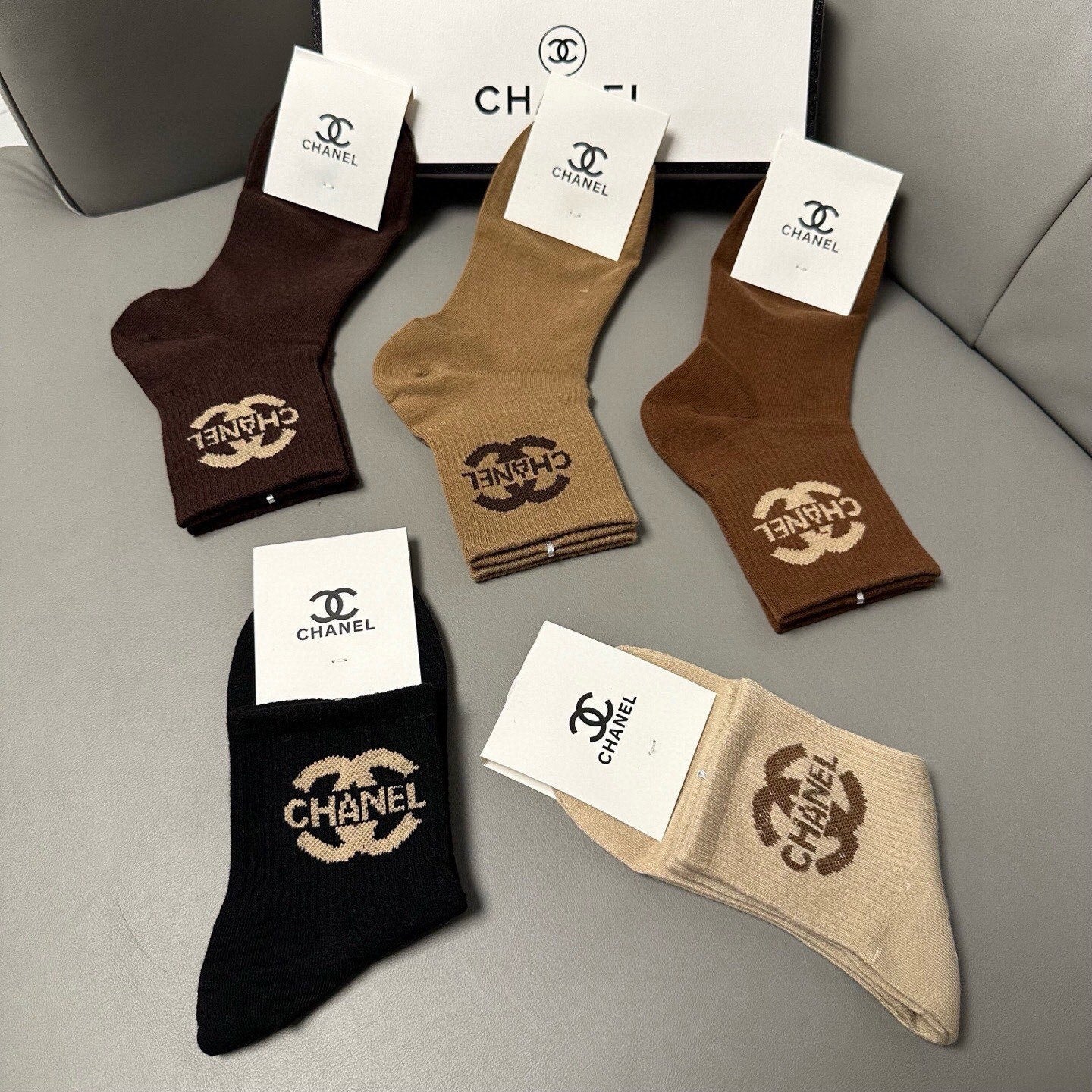 26SS NEW Double C letter stockings（No single-item shipping）