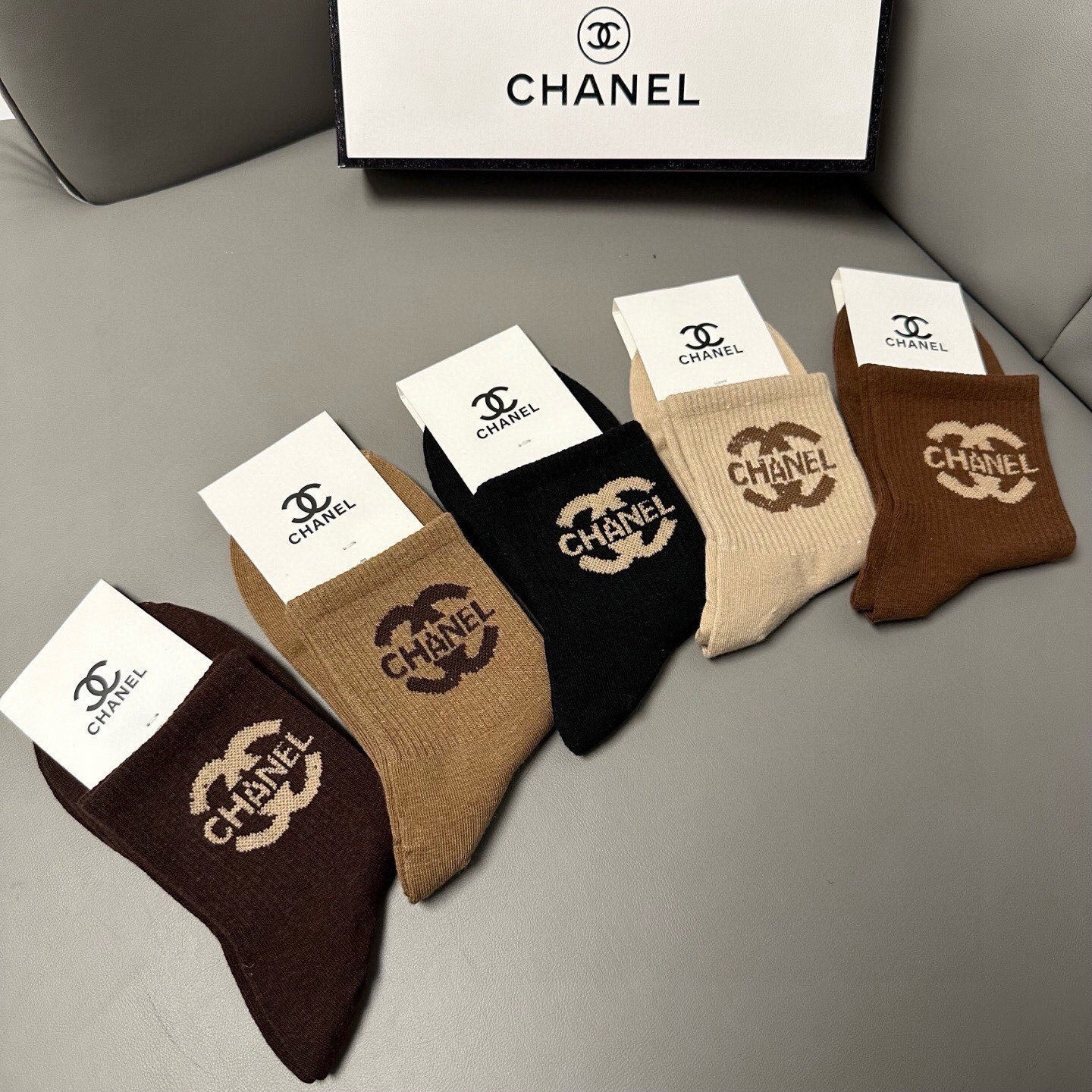 26SS NEW Double C letter stockings（No single-item shipping）