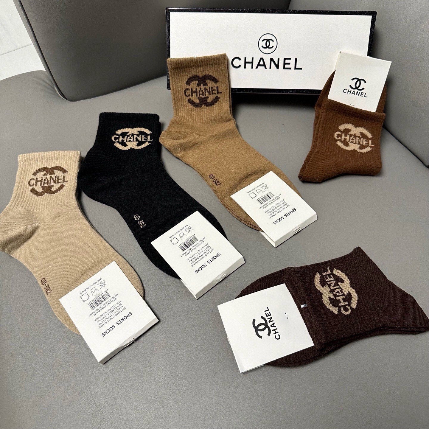 26SS NEW Double C letter stockings（No single-item shipping）