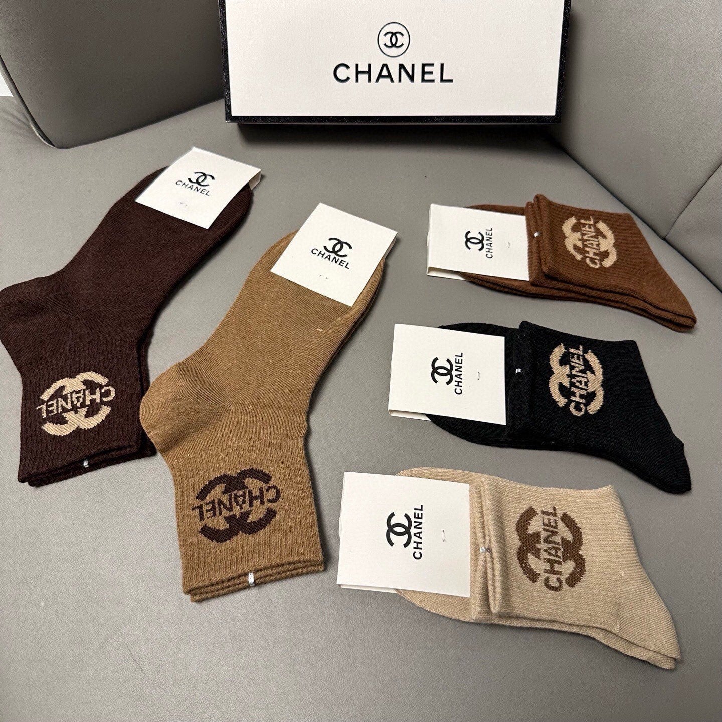 26SS NEW Double C letter stockings（No single-item shipping）