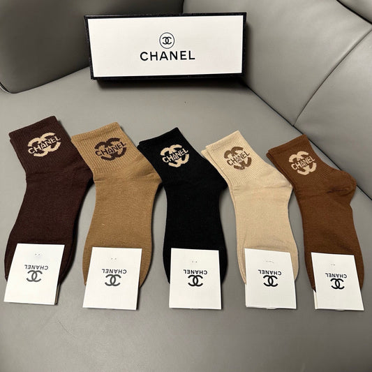 26SS NEW Double C letter stockings（No single-item shipping）