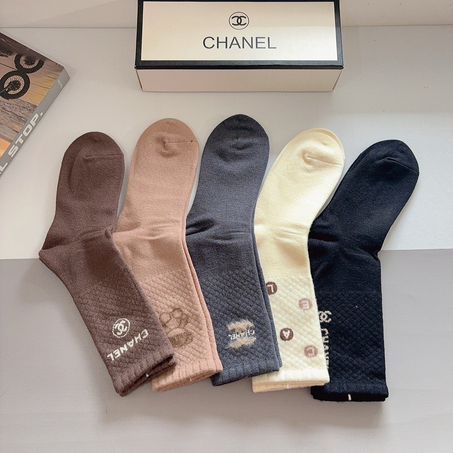 26SS NEW Double C letter stockings（No single-item shipping）
