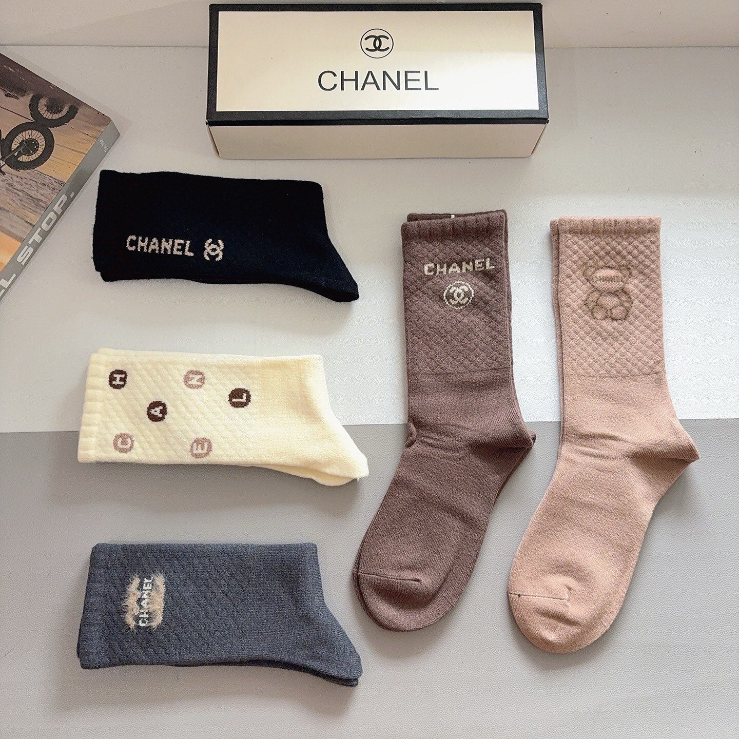 26SS NEW Double C letter stockings（No single-item shipping）