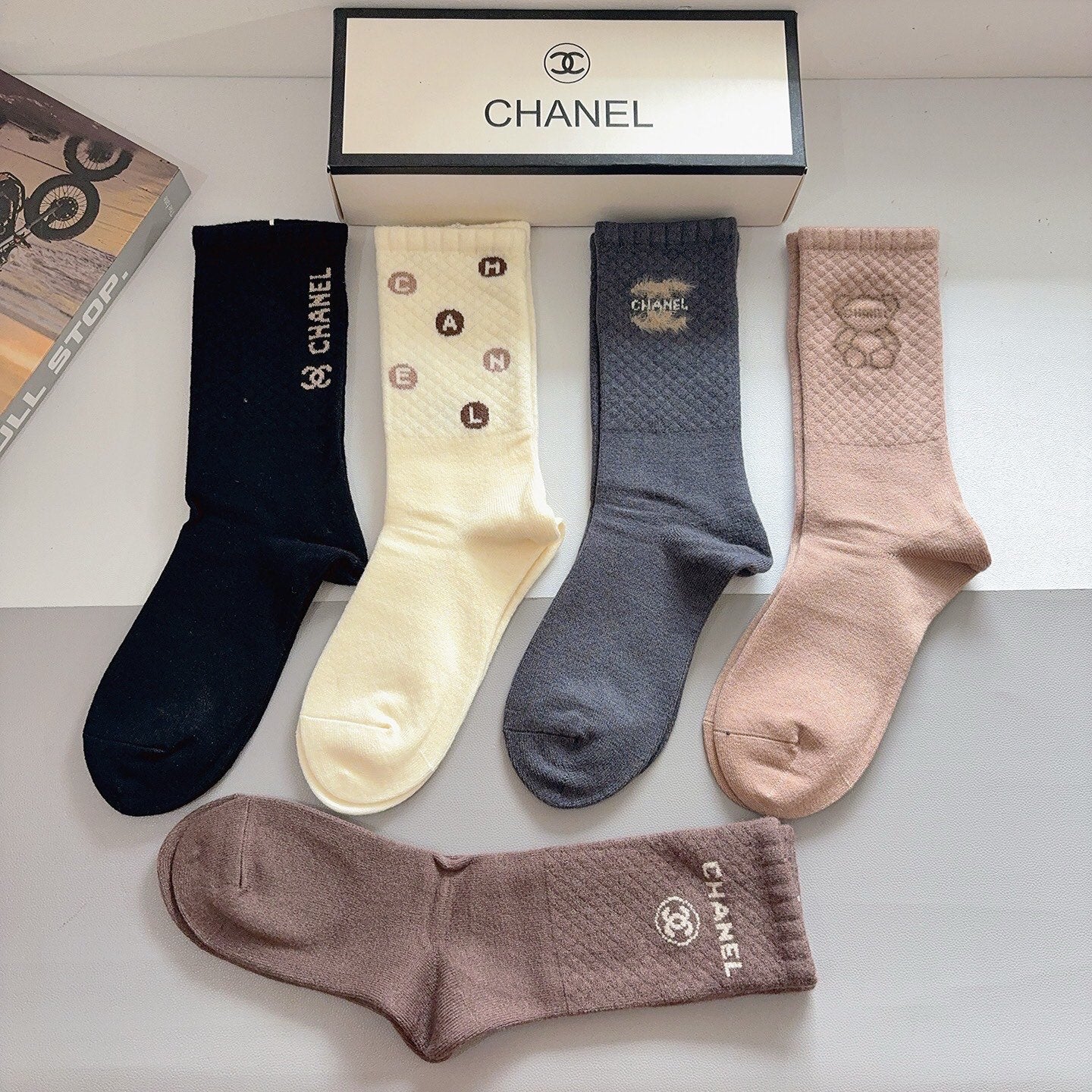 26SS NEW Double C letter stockings（No single-item shipping）