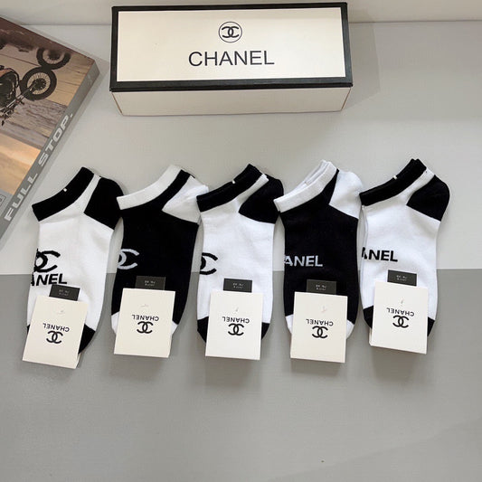 26SS NEW Double C letter socks（No single-item shipping）