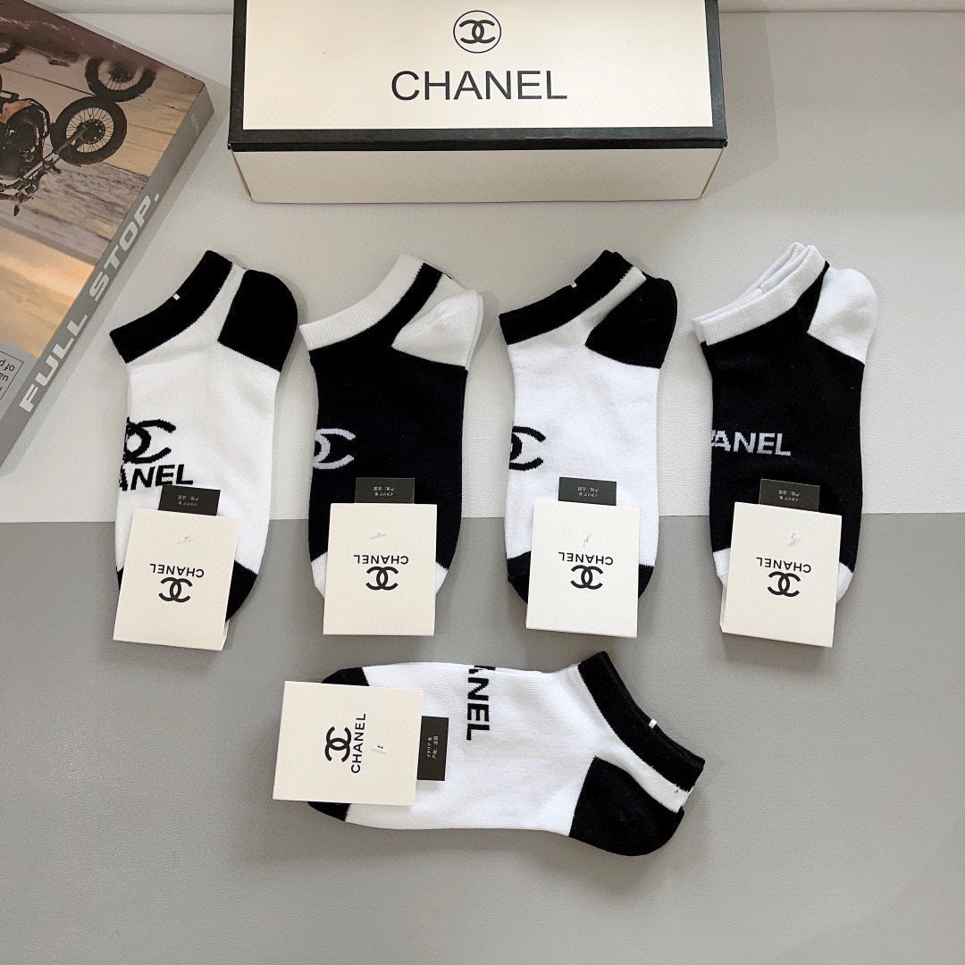 26SS NEW Double C letter socks（No single-item shipping）