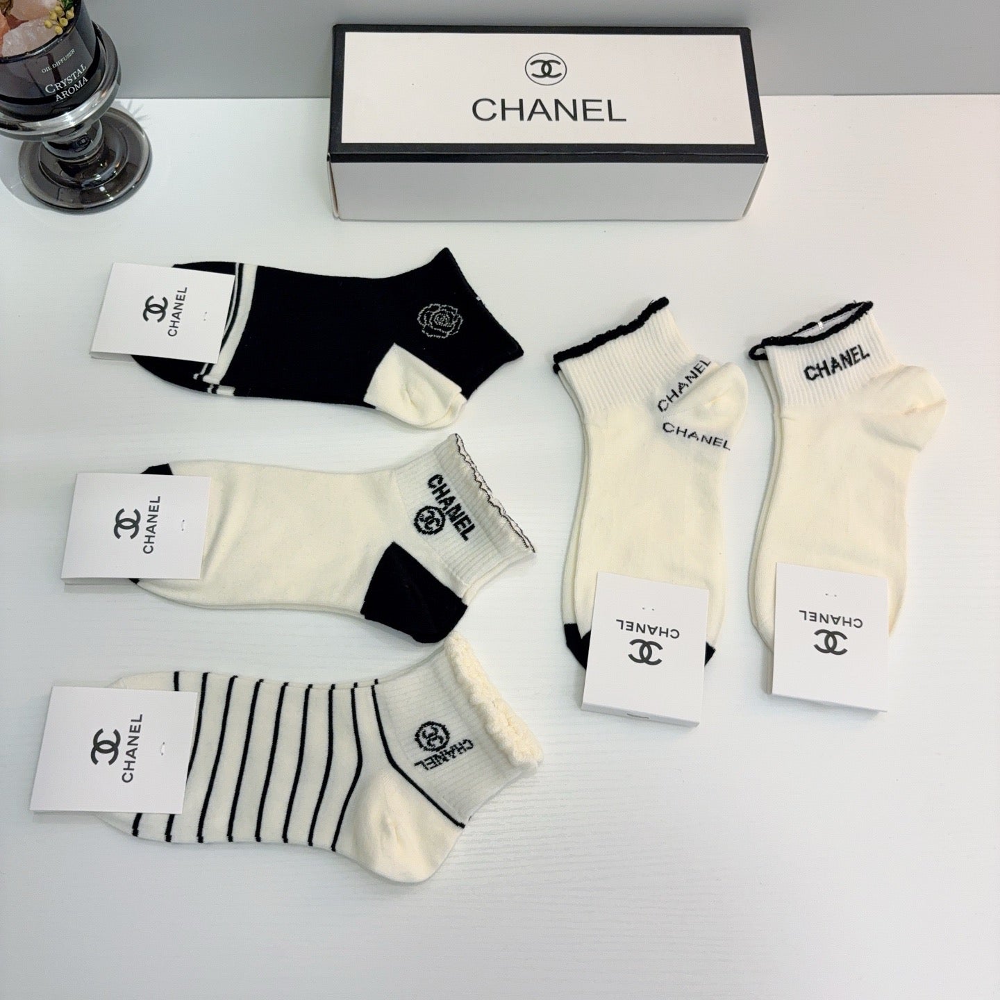 26SS NEW Double C women’s mid-calf socks（No single-item shipping）