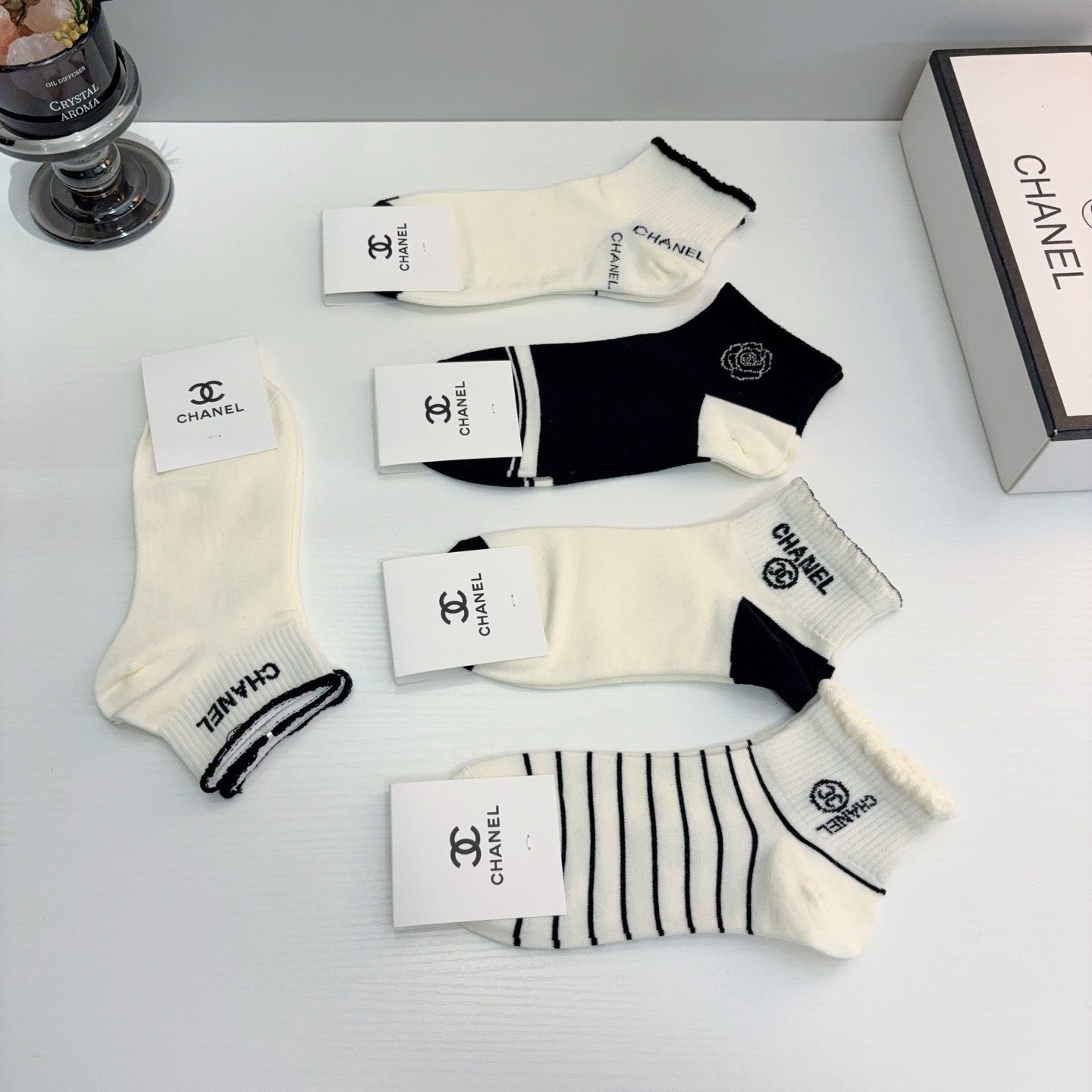 26SS NEW Double C women’s mid-calf socks（No single-item shipping）