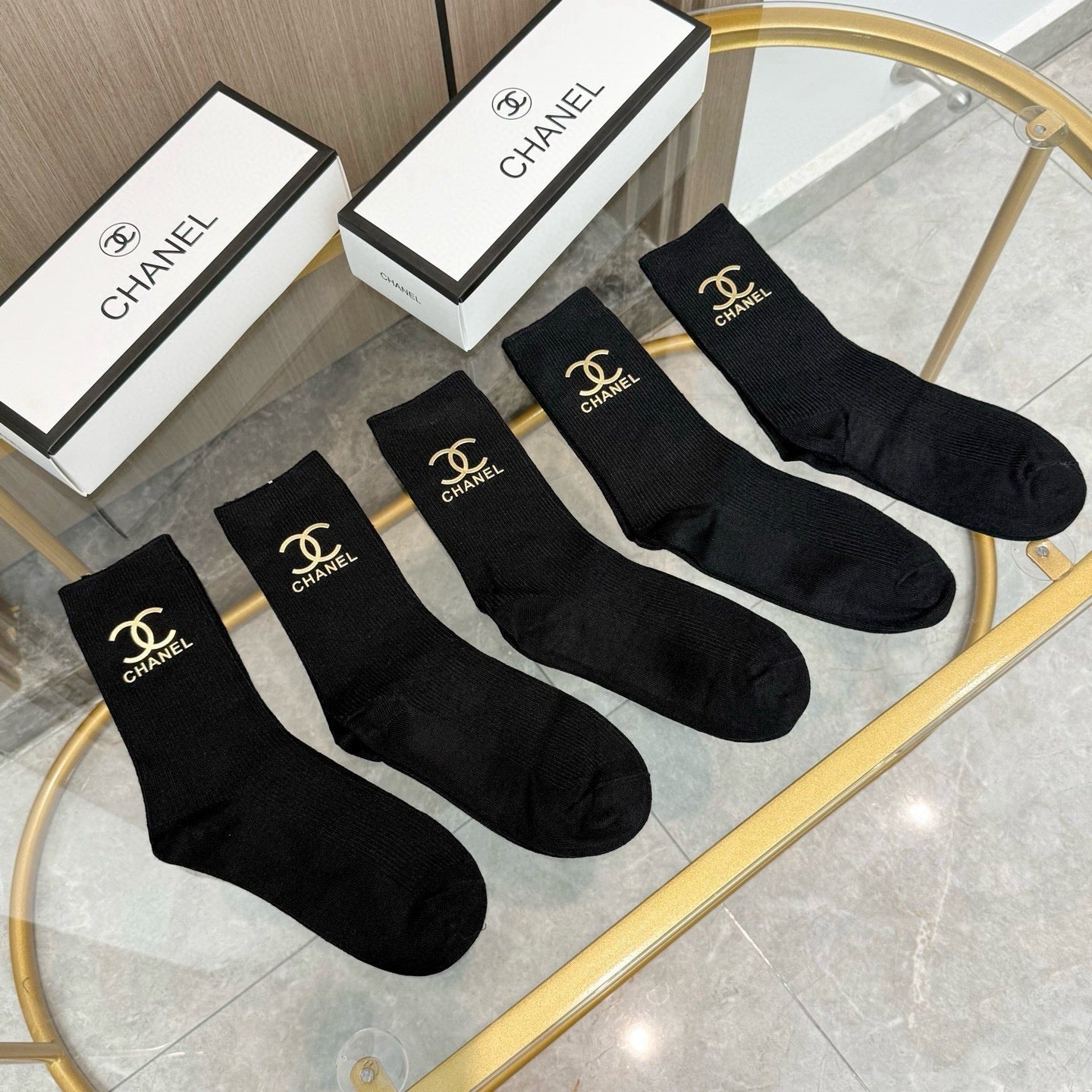26SS NEW Double C letter stockings（No single-item shipping）