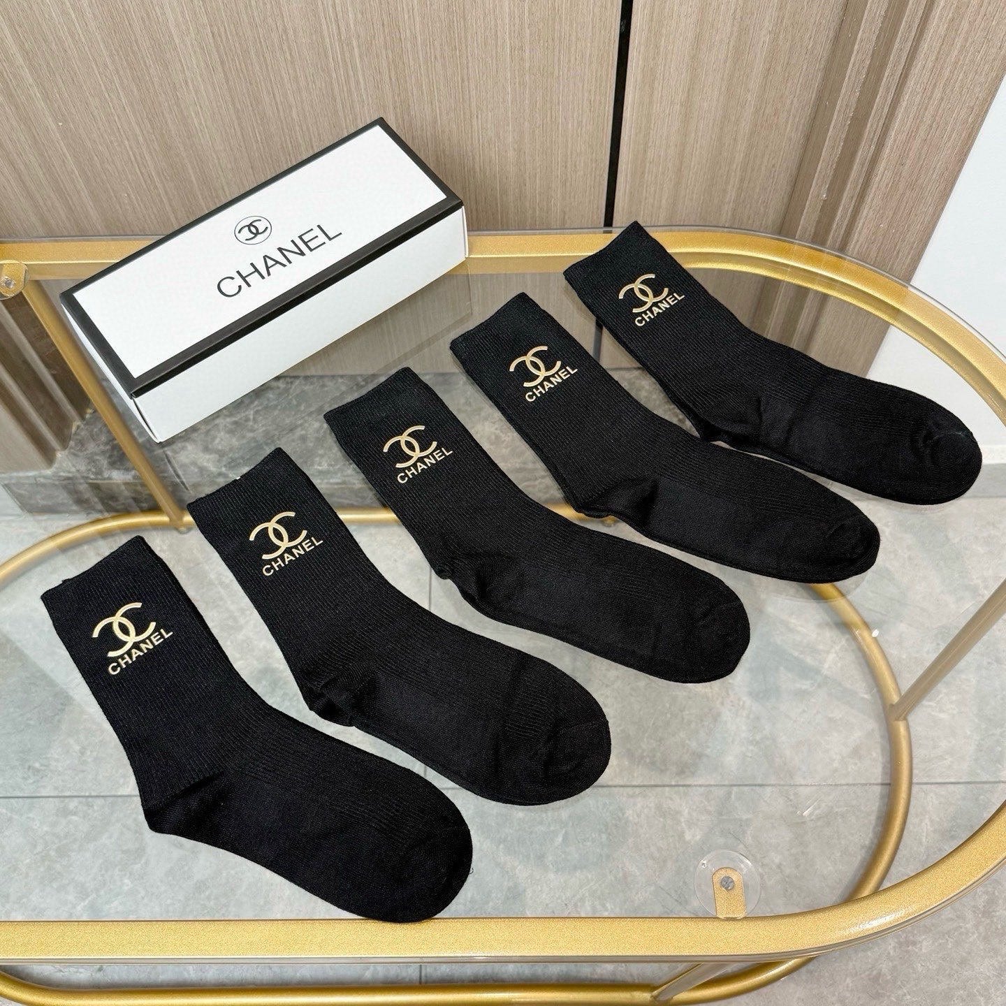 26SS NEW Double C letter stockings（No single-item shipping）