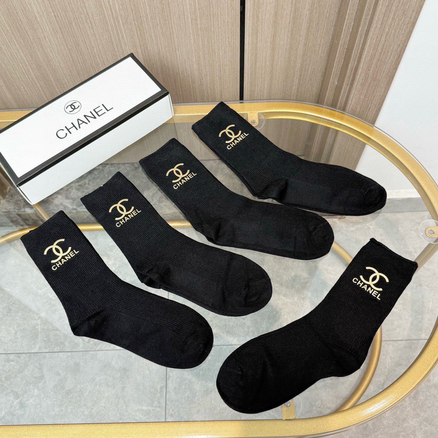 26SS NEW Double C letter stockings（No single-item shipping）