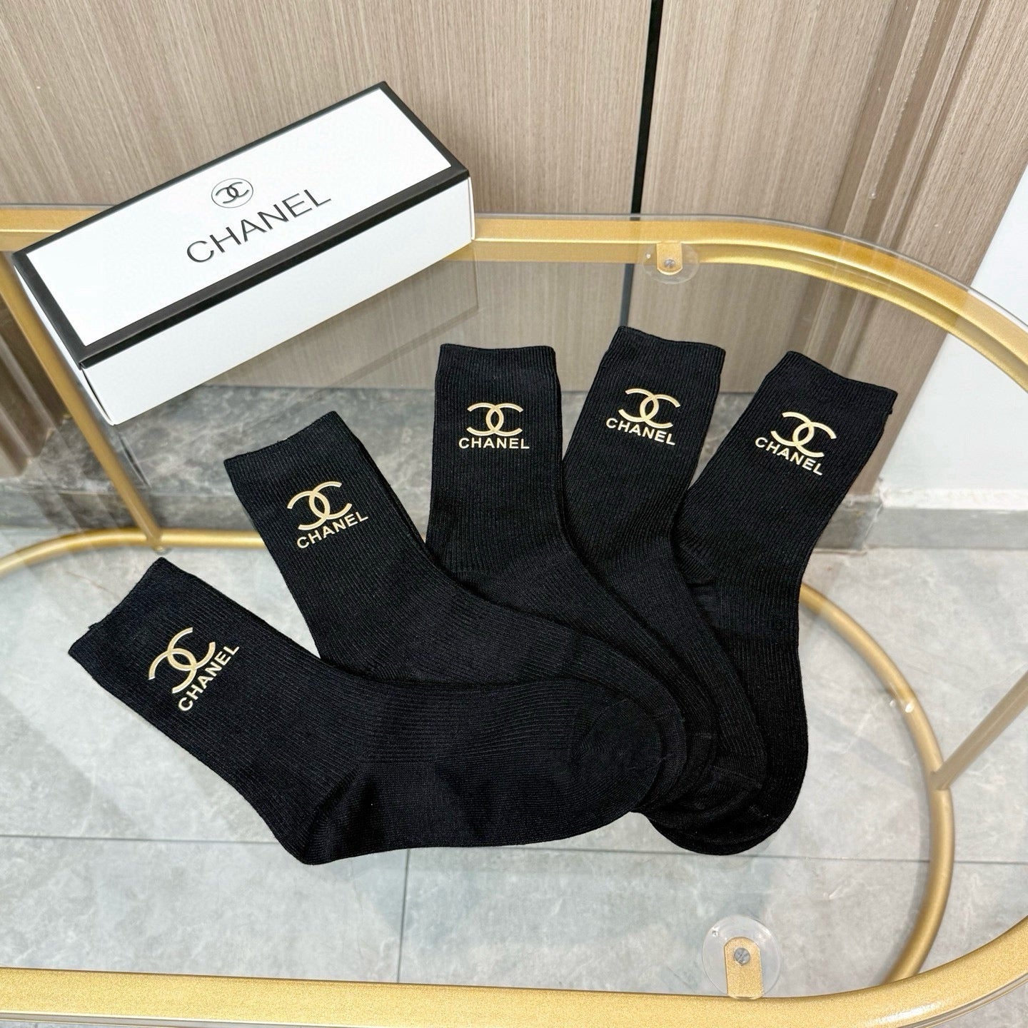 26SS NEW Double C letter stockings（No single-item shipping）