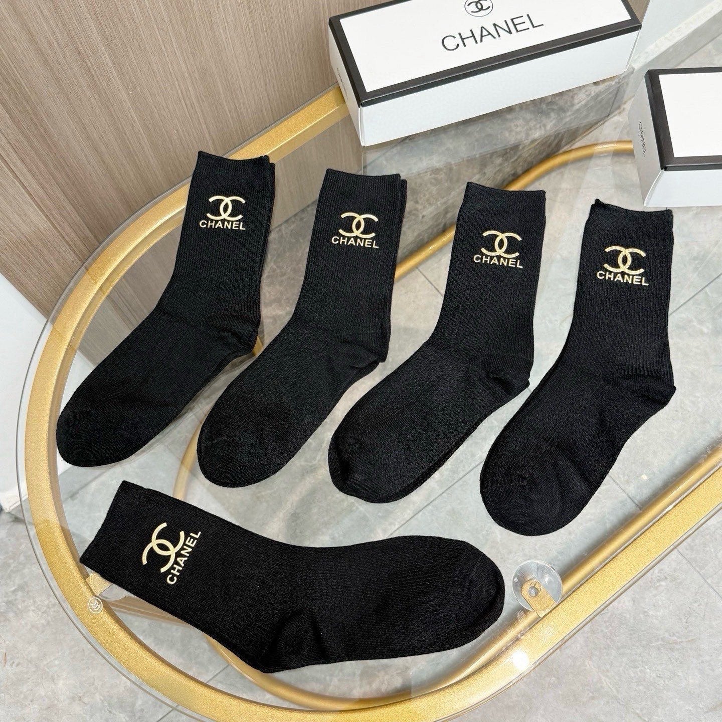 26SS NEW Double C letter stockings（No single-item shipping）