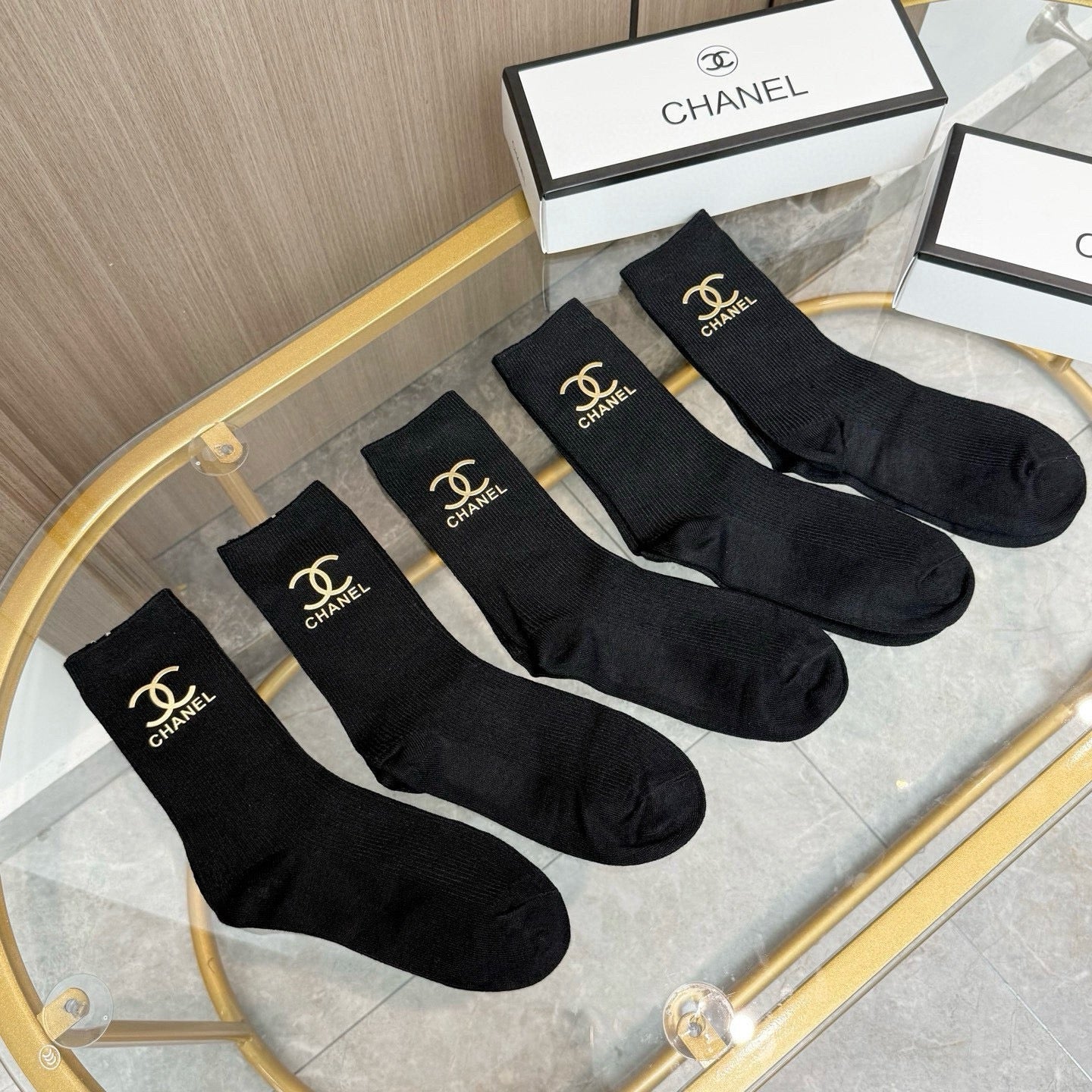 26SS NEW Double C letter stockings（No single-item shipping）