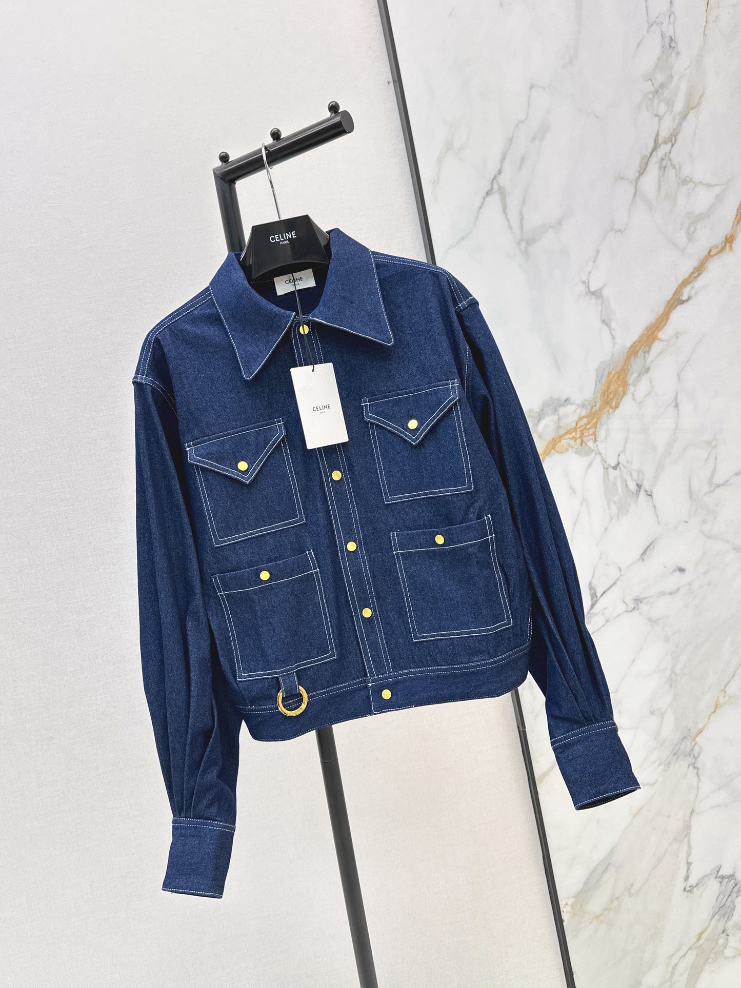 🔥Highest Quality🔥26SS NEW Denim jacket with triangle pockets