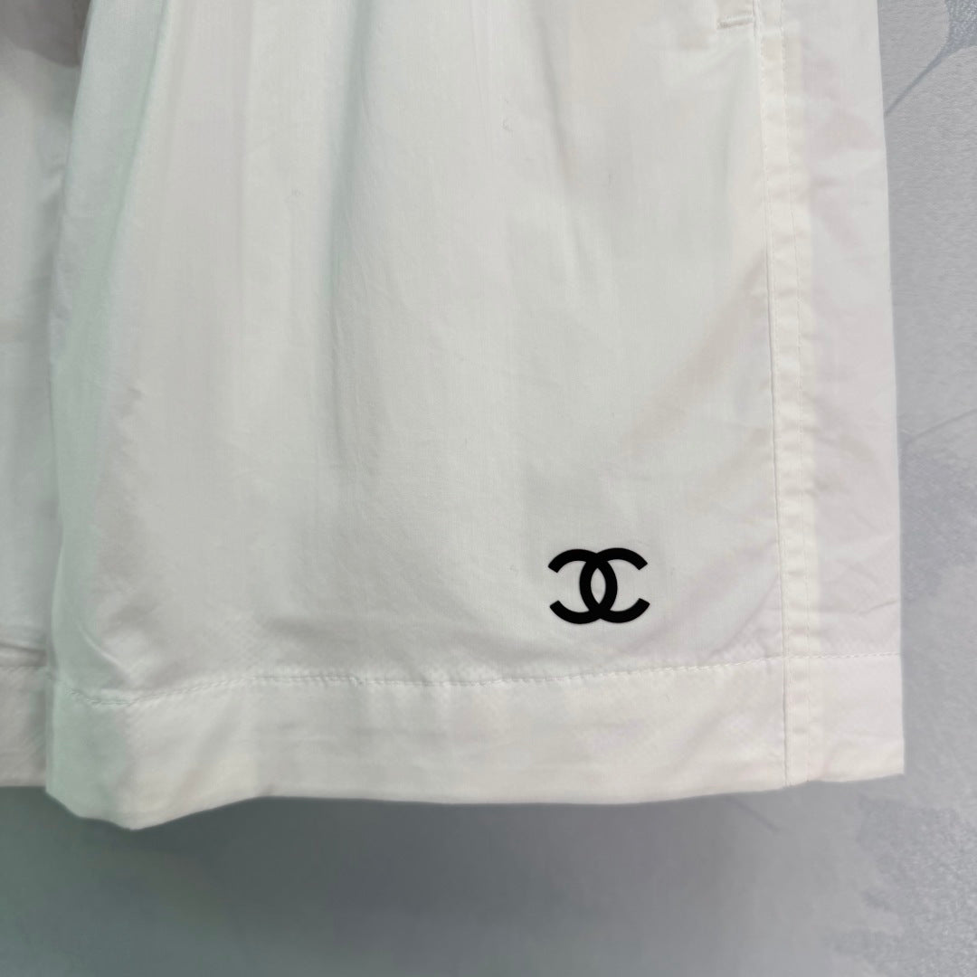 🔥HOT🔥26SS NEW Double C logo embroidered shorts