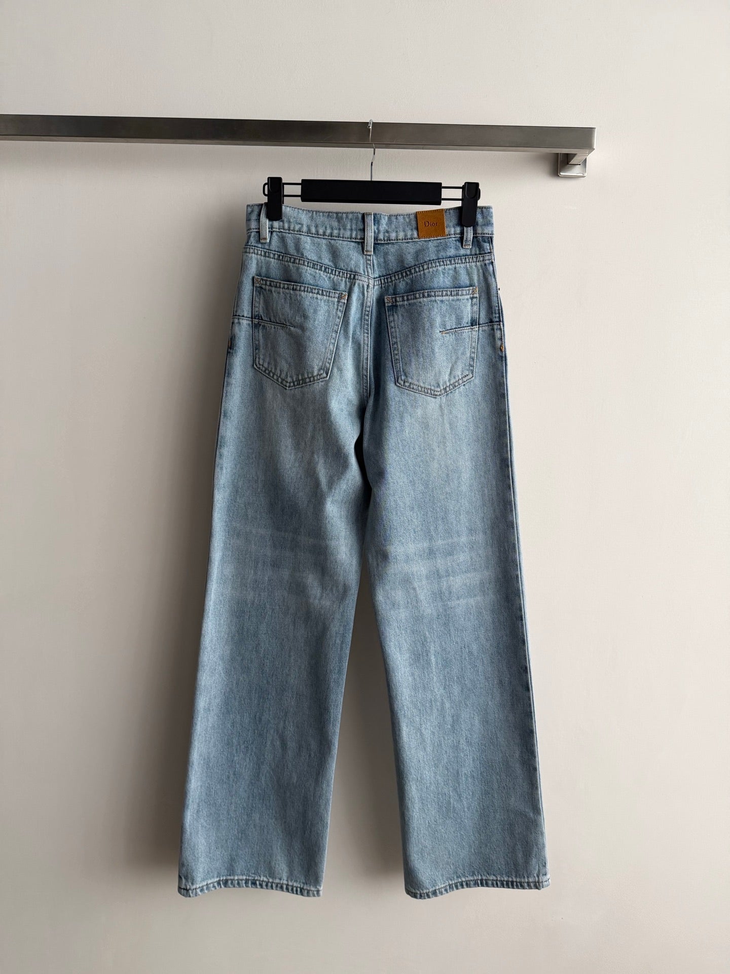 🔥HEISS🔥26SS NEUE gerade Jeans mit Blumenstickerei