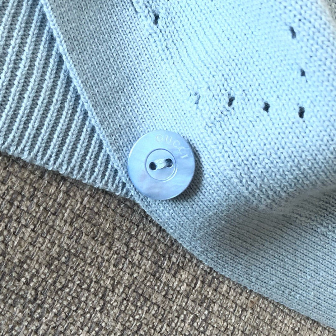 26SS NEW Hollow diamond knitted cardigan