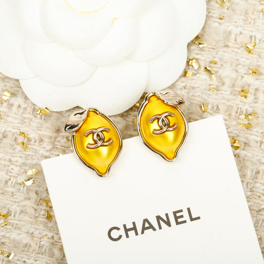 26SS NEW Lemon Double C Earrings