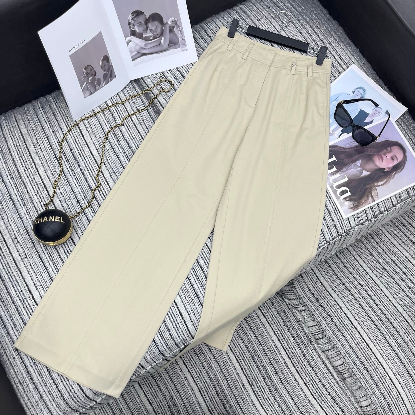 26SS NEW straight wide leg pants