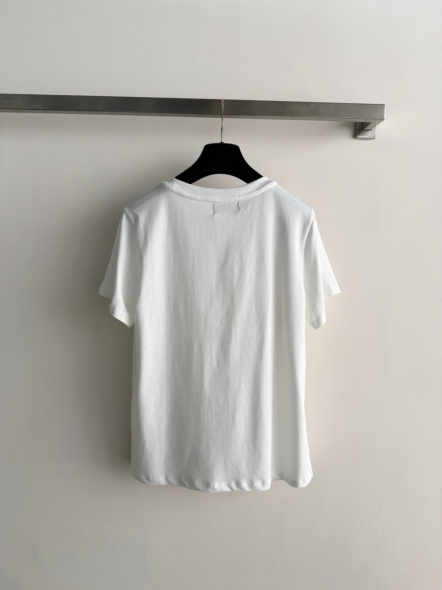 🔥Highest Quality🔥26SS NEW Colorful Double C bead embroidery white T-shirt