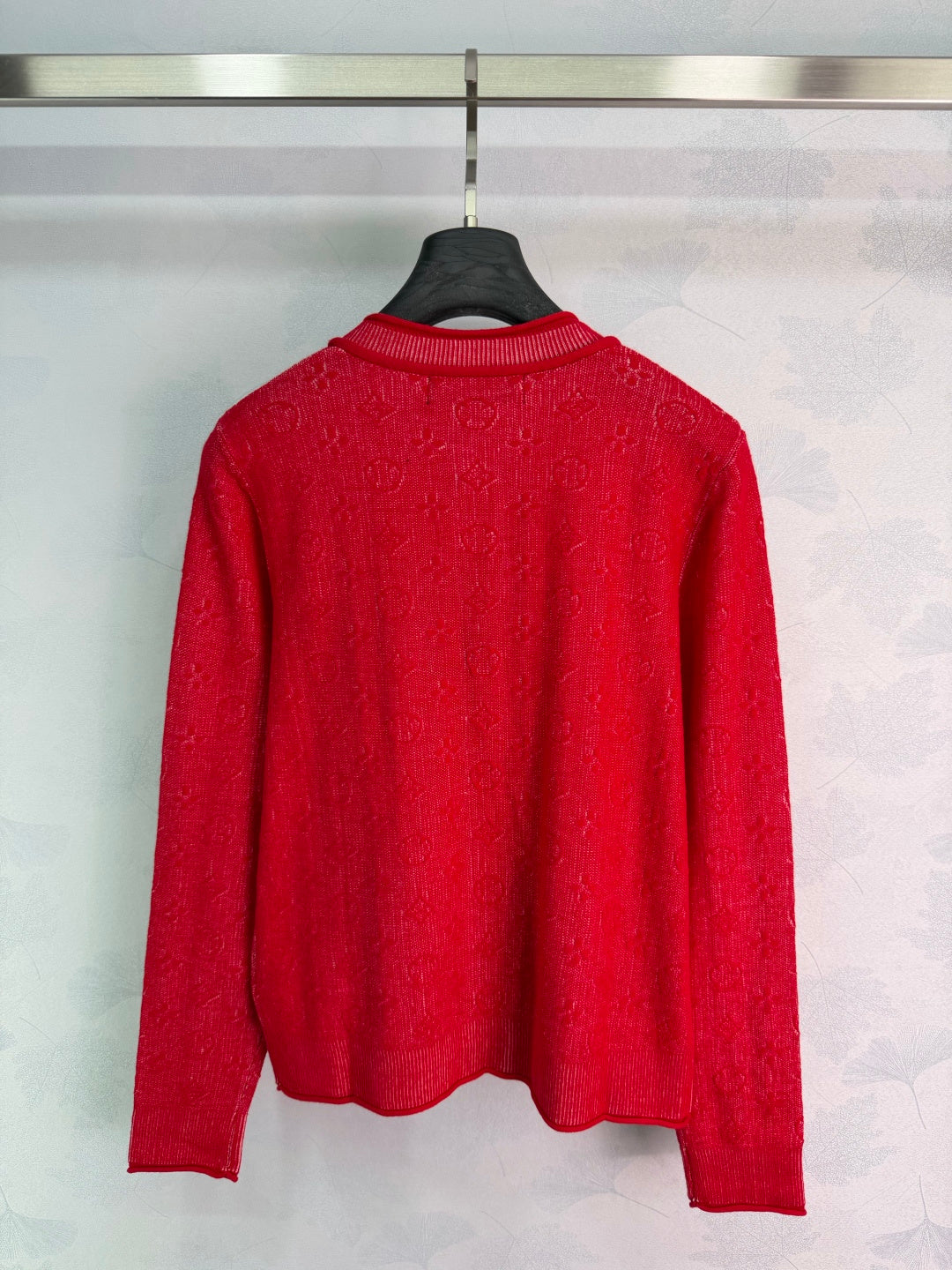 26SS NEW red knitted cardigan