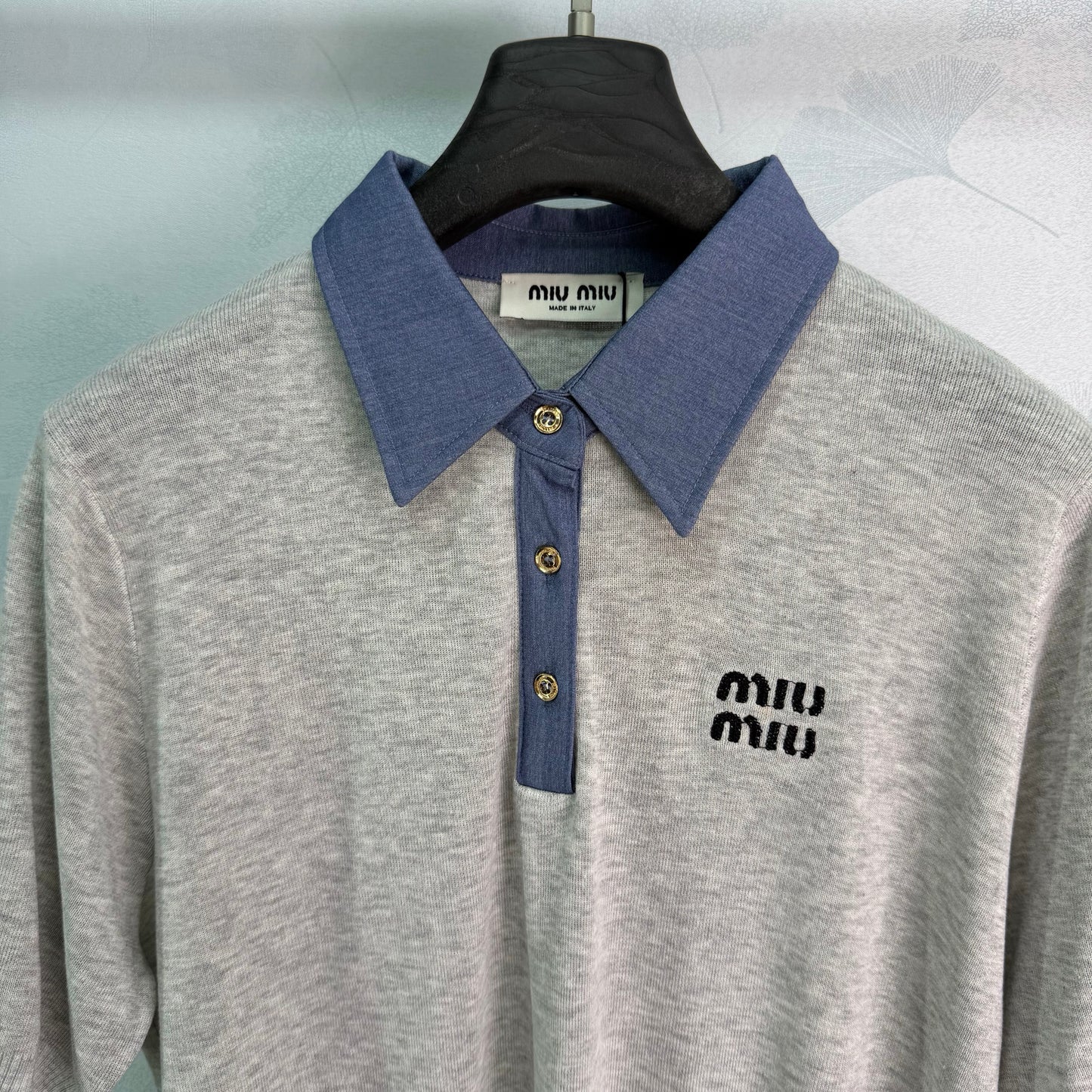26SS NEW Color Block Knitted Polo Shirt