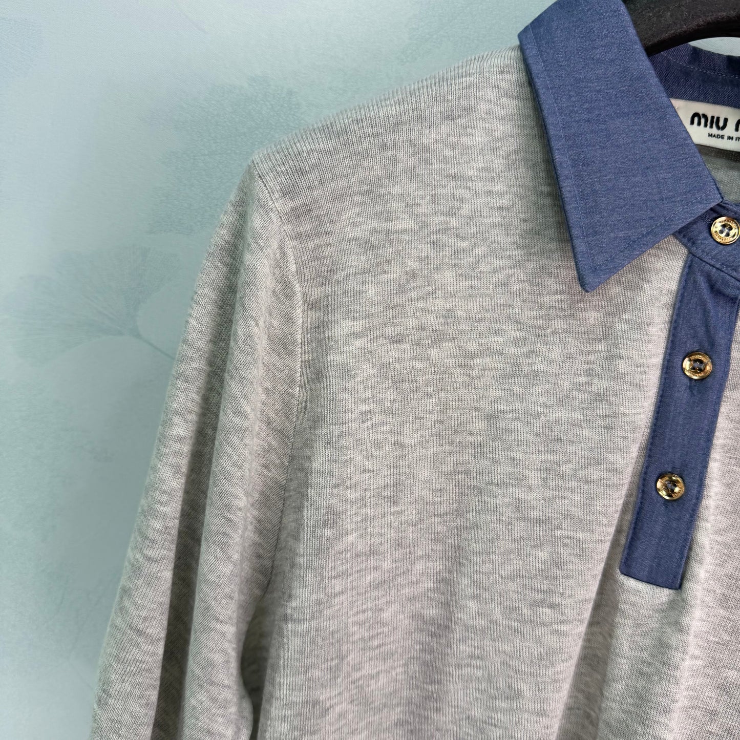 26SS NEW Color Block Knitted Polo Shirt