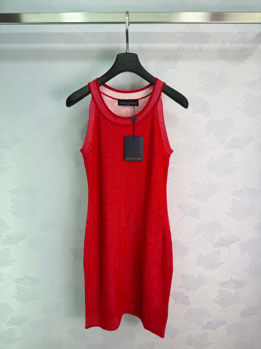 26SS NEW Ribbed knitted sundress