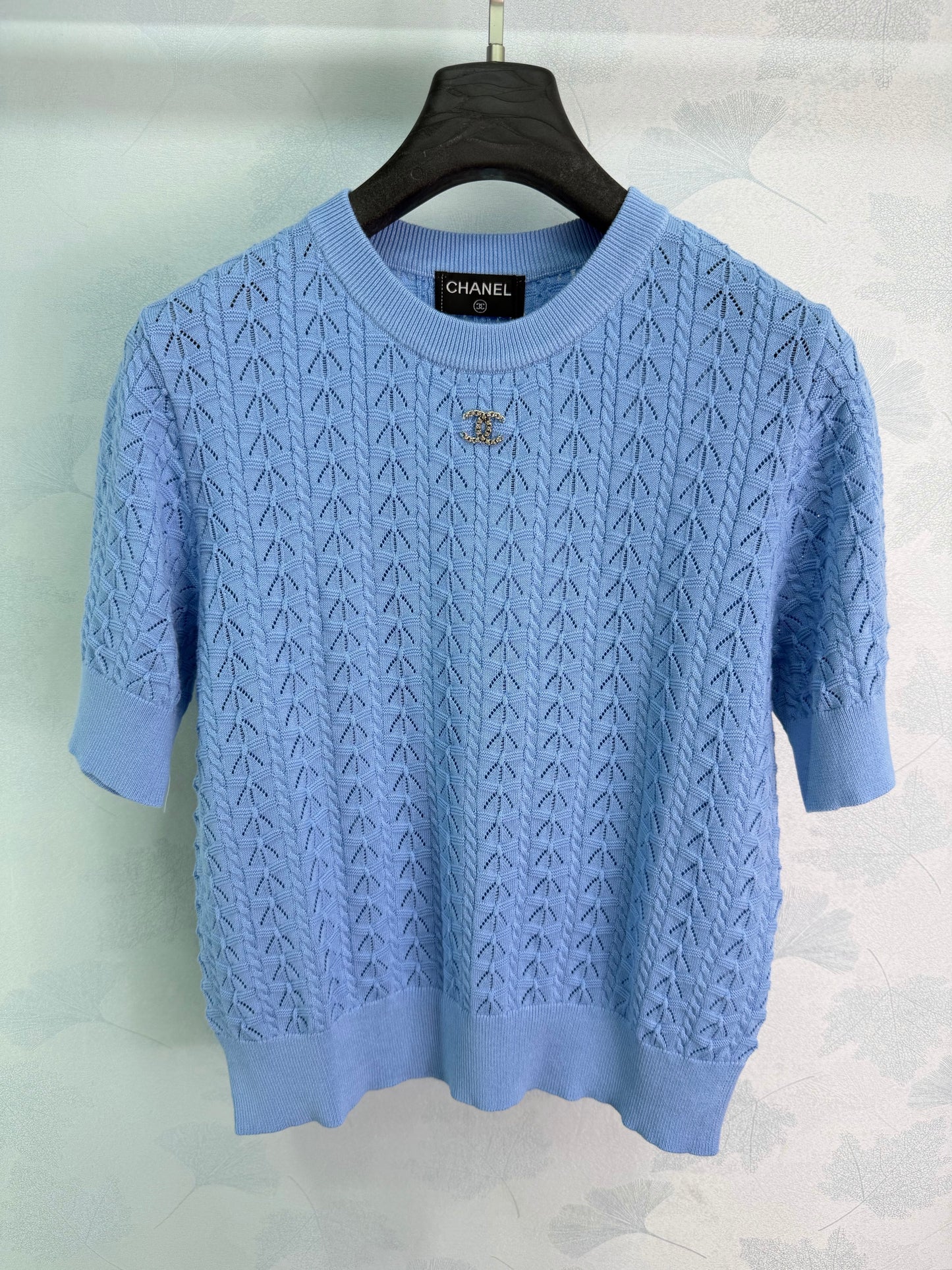 26SS NEW Hollow knitted short sleeves