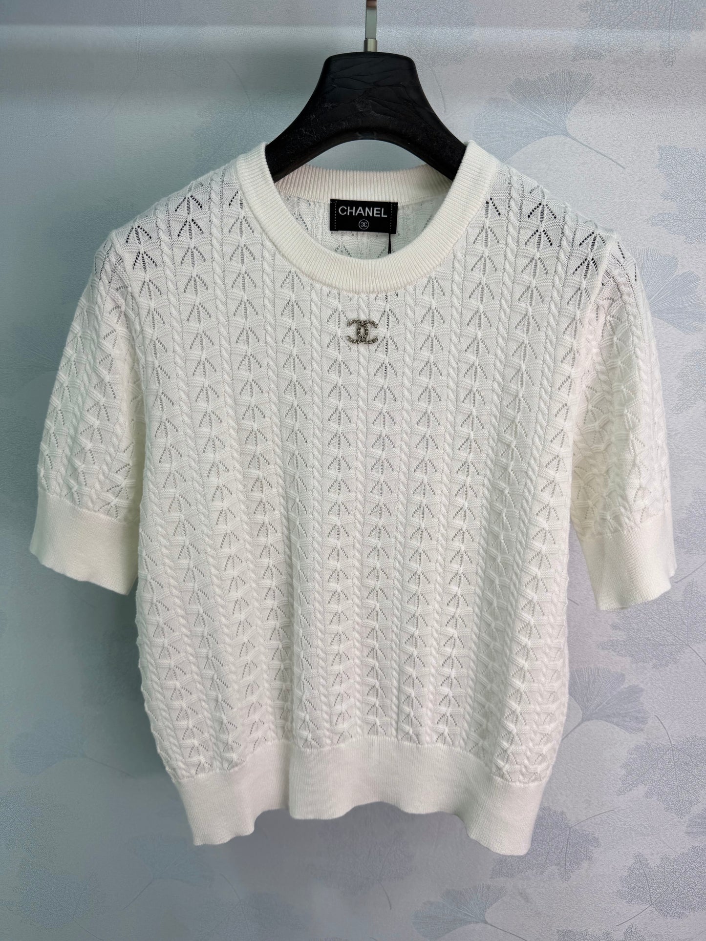 26SS NEW Hollow knitted short sleeves
