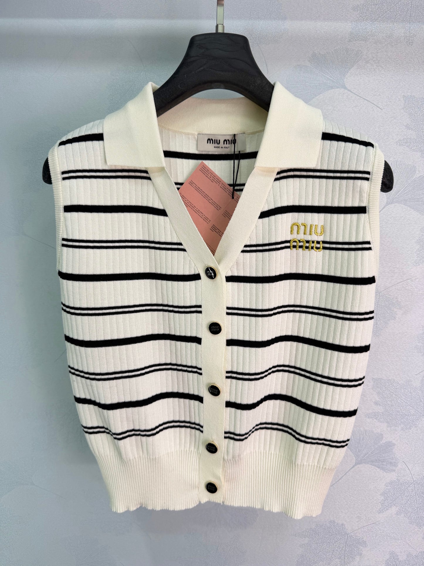 26SS NEW Striped knitted vest
