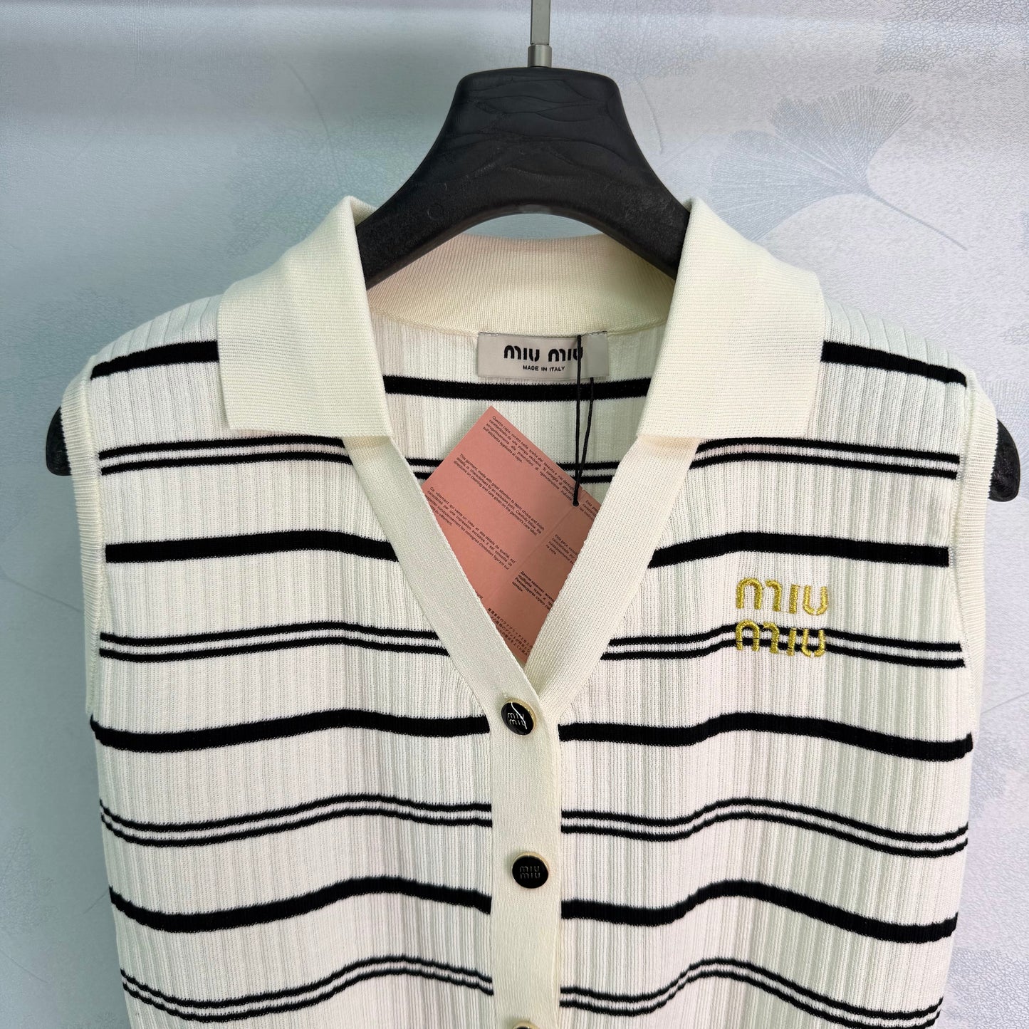 26SS NEW Striped knitted vest