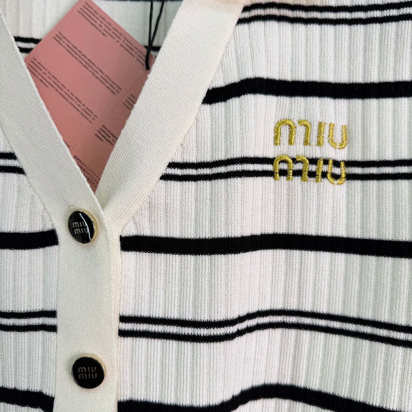 26SS NEW Striped knitted vest