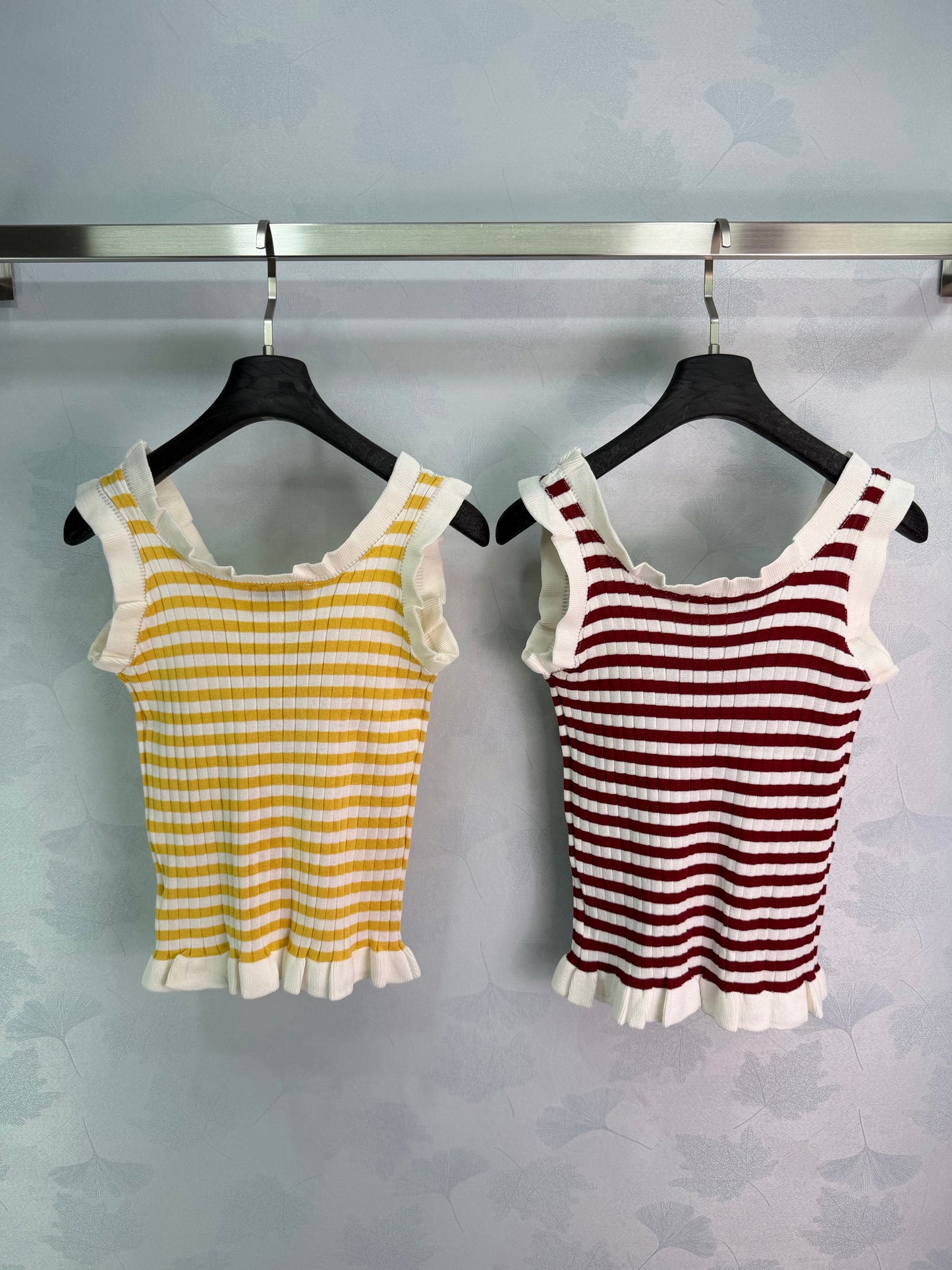 26SS NEW Striped knitted vest