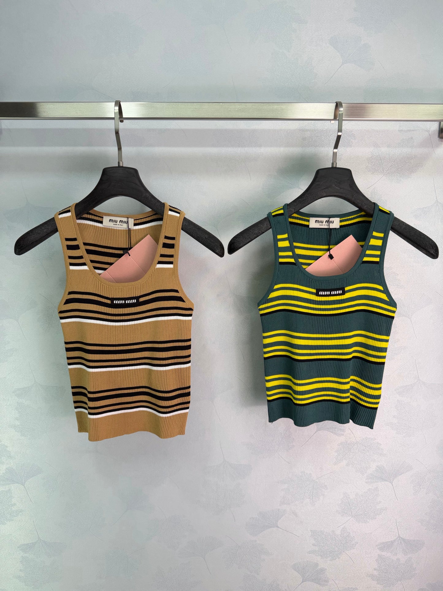 26SS NEW Striped knitted vest