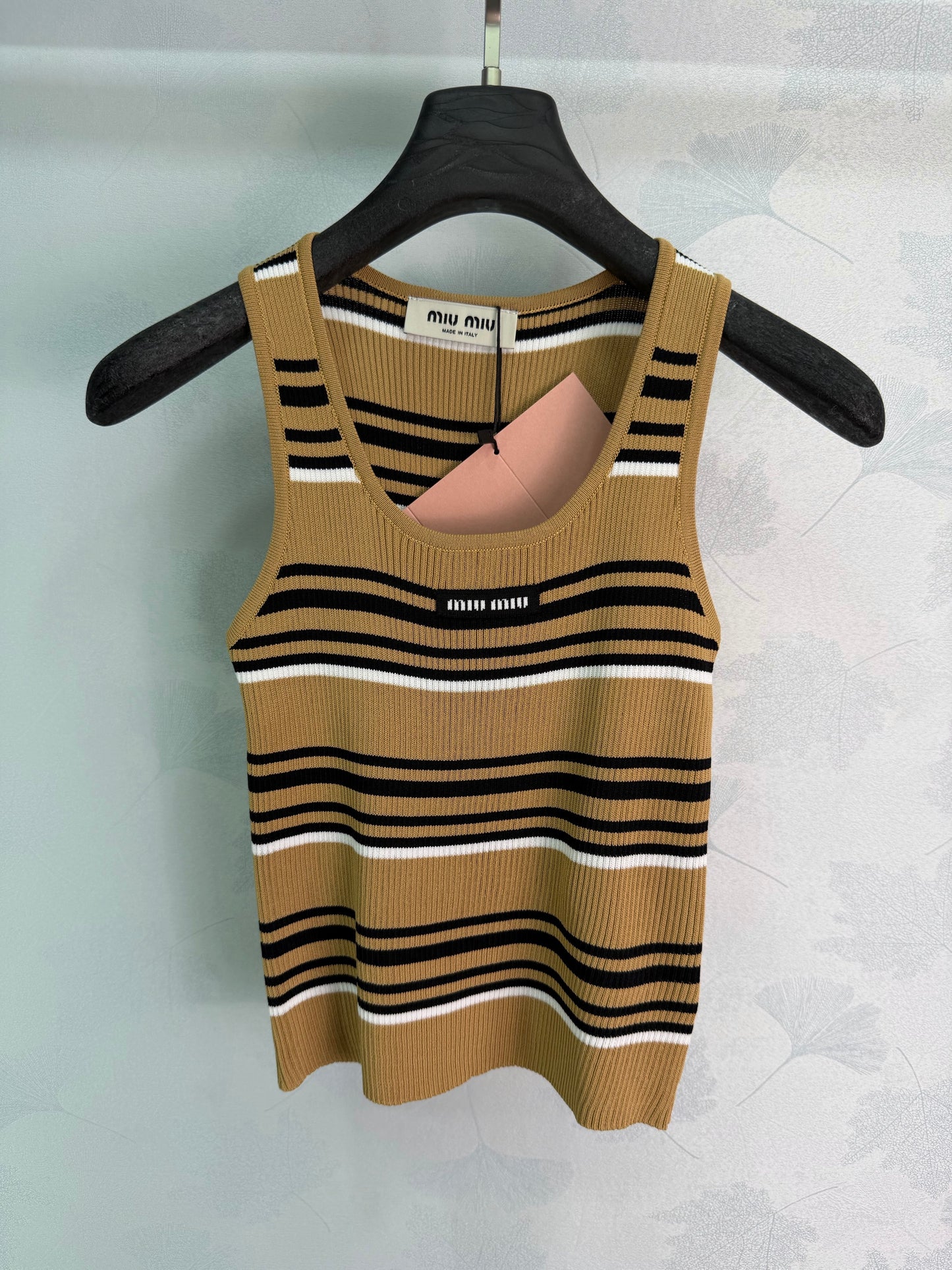 26SS NEW Striped knitted vest